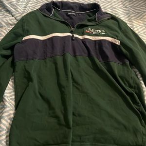 Nautica Men’s Vintage Medium long sleeve half zip shirt